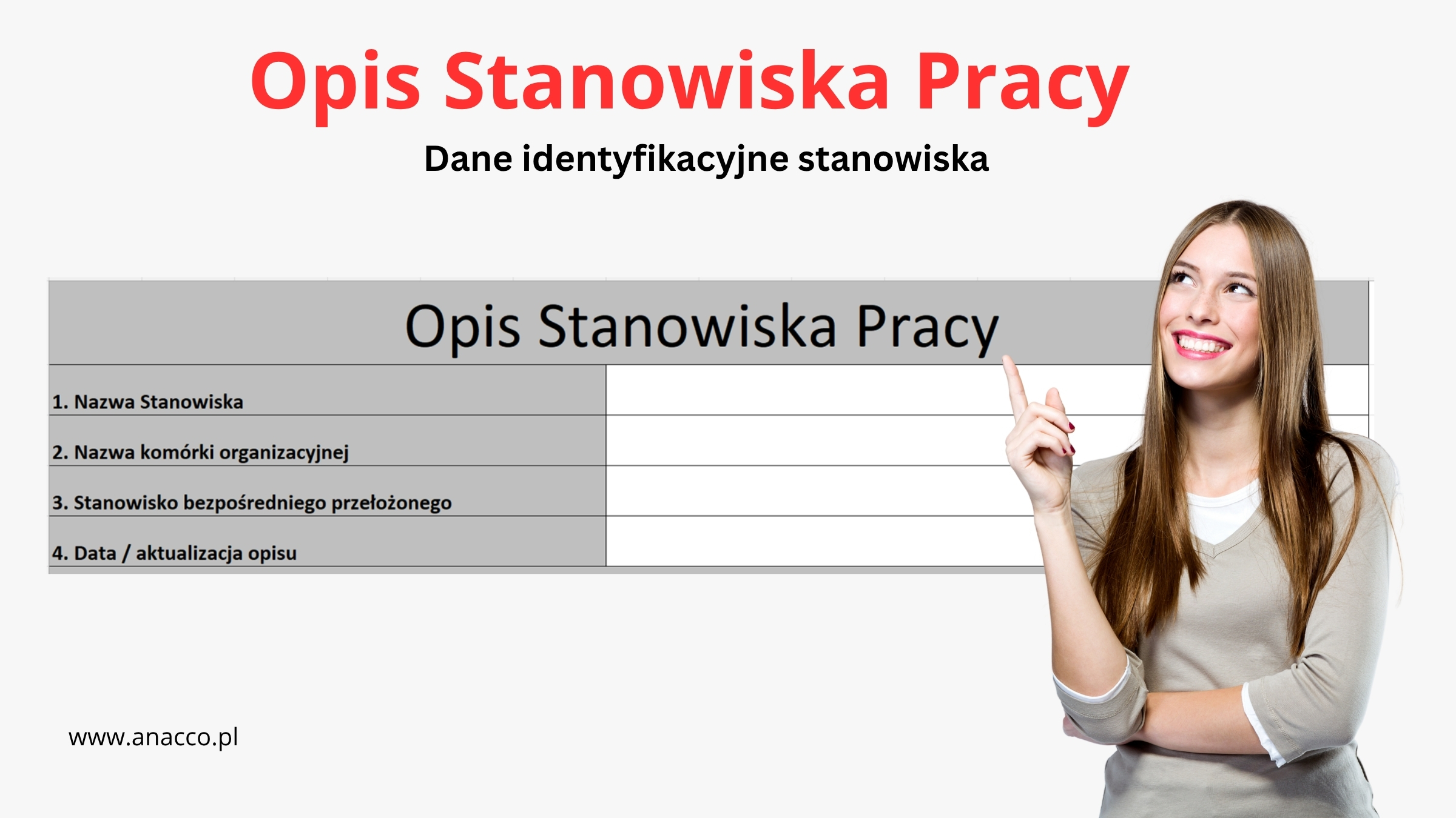 formularz opisu stanowiska pracy - dane identyfikacyjne