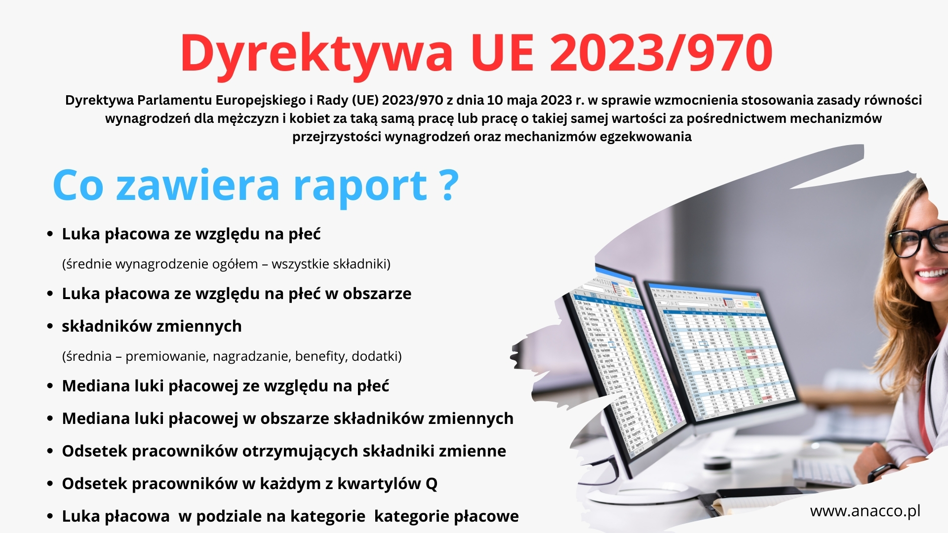 Szkolenie - Dyrektywy UE 2023970 – elementy raportu luki płacowej