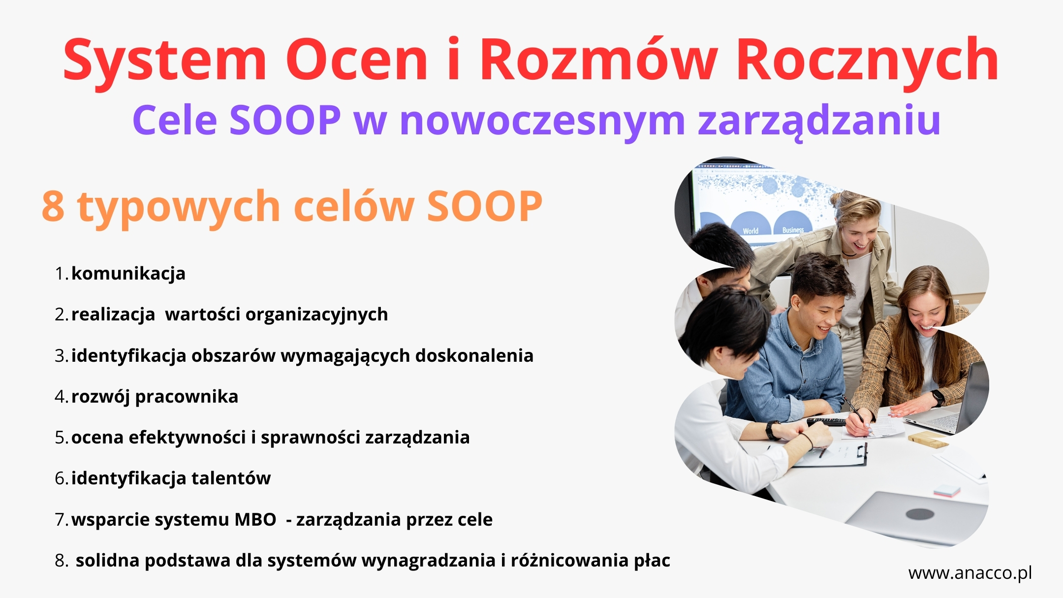 Cele SOOP w zarzązdaniu