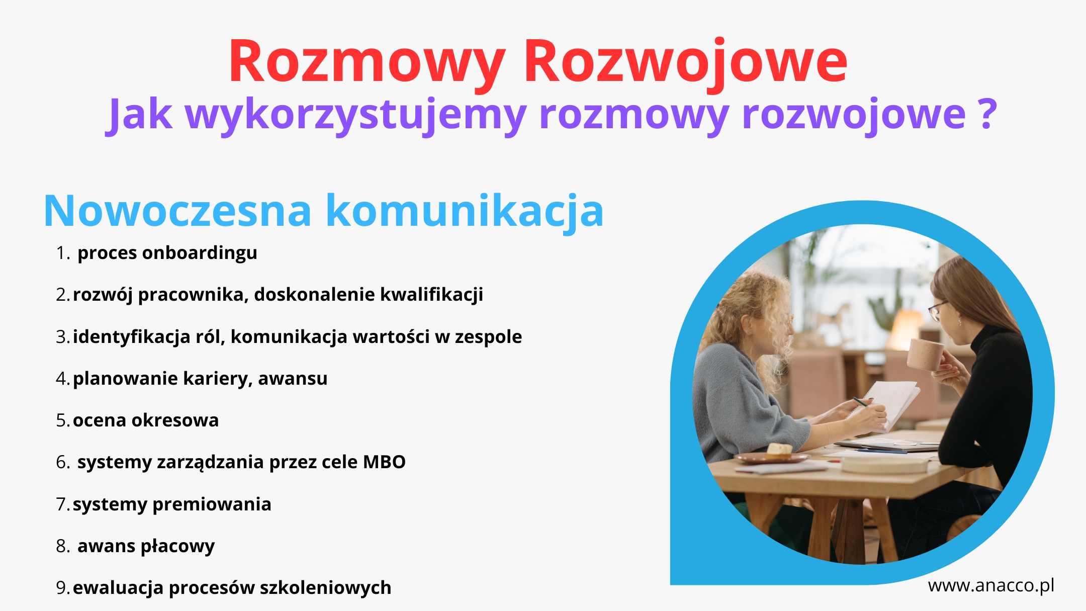 Jak wykorzystujemy rozmowy rozwojowe